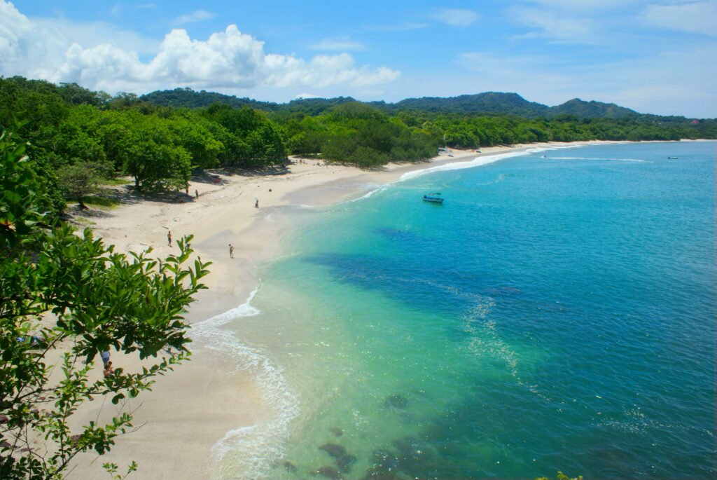 view at conchal beach (playa conchal) in guanacaste, costa rica