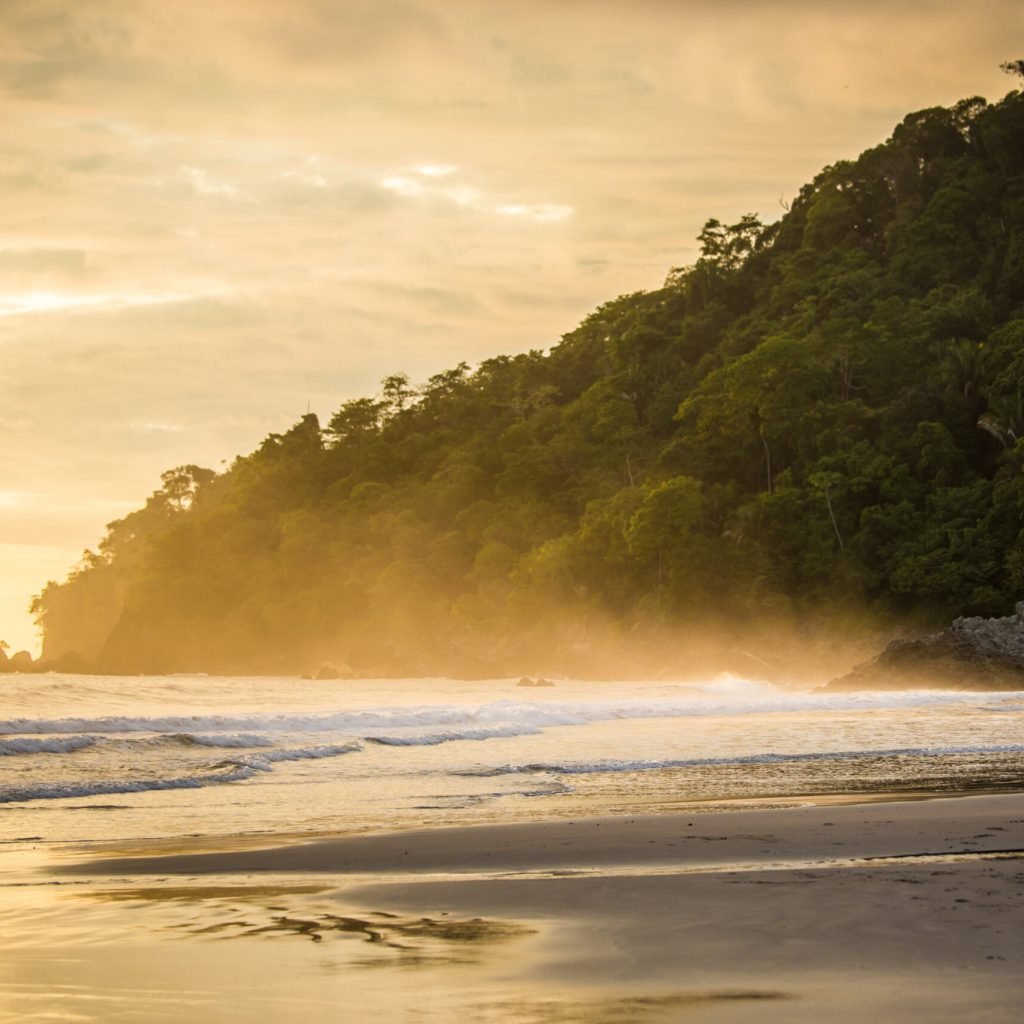 sunset beach in costa rica